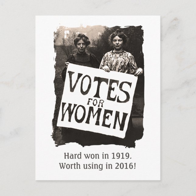 Vintage Women Vote 2016 Postcard (Front)