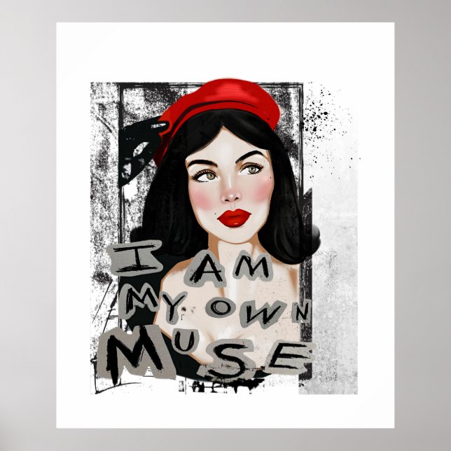 Vintage women with frida kahlo quote Poster (Front)