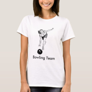 Vintage Womens Bowling T-Shirt