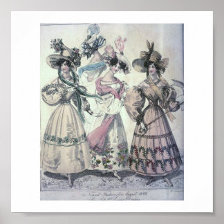 Vintage Women's Fashion 1800's Poster