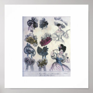 Vintage Women's Fashion 1800's Poster
