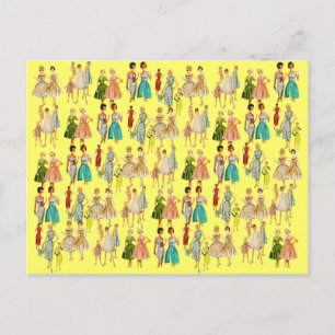 Vintage Women's Fashion Postcard