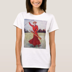 Vintage Women's Golf Fashion 1910s T-Shirt