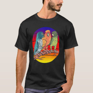 Vintage Womens Parrots Birds Cockatoo Budgerigar Z T-Shirt