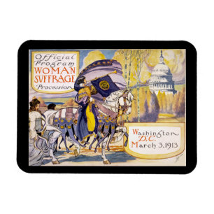 Vintage Women's Suffrage Poster Magnet