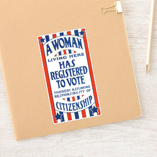 Vintage Women's Voting Rights Support Reprint