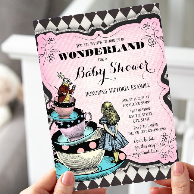 Vintage Wonderland Baby Shower Invitations (Creator Uploaded)