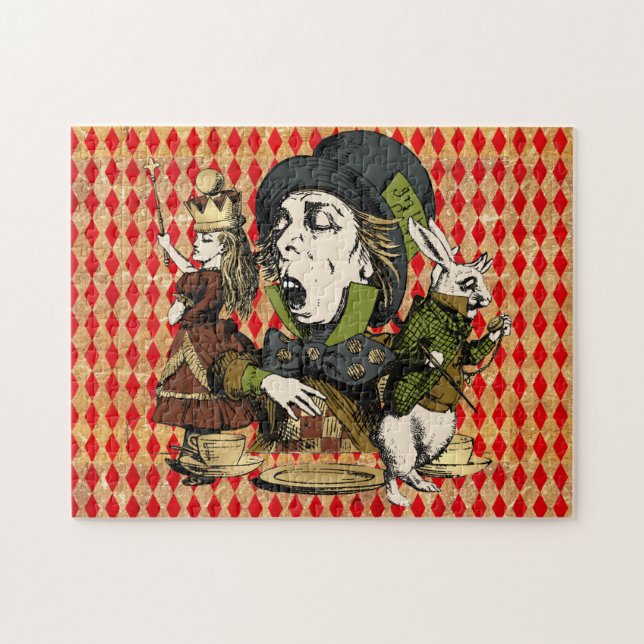 Vintage Wonderland Characters Jigsaw Puzzle (Horizontal)