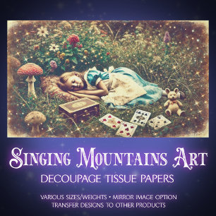 Vintage Wonderland Dreams Decoupage Tissue Paper