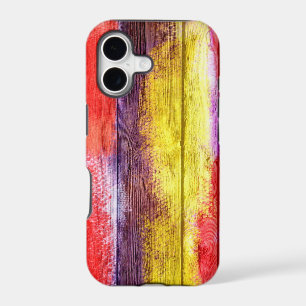 Vintage Wood Abstract Painting #6