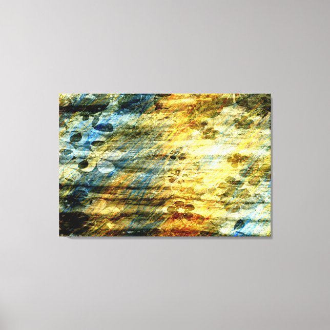 Vintage Wood Art Canvas Print (Front)