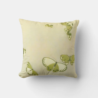 Vintage Wood Block Print Butterfly -Pillow Cushion
