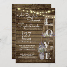 Vintage Wood Ladder Lavender Bridal Shower