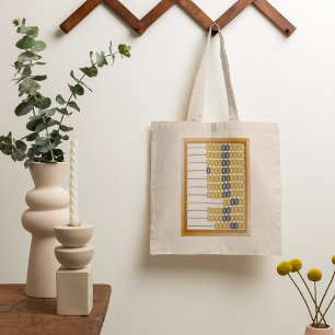 Vintage Wooden Abacus Classic Counting Tool Tote Bag