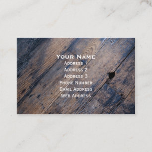 Vintage Wooden Floor Business Card