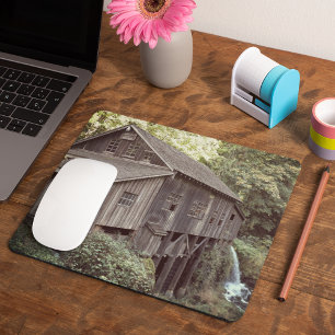 Vintage Wooden Grist Mill Photo Mouse Pad