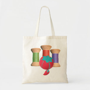Vintage Wooden Spool Tote Bag