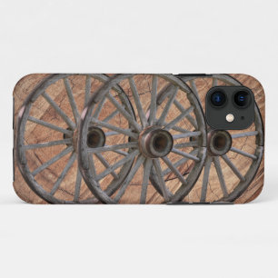Vintage Wooden Wagon Wheels iPhone 11 Case