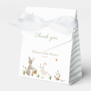 Vintage woodland animal Baby shower guest party  Favour Box