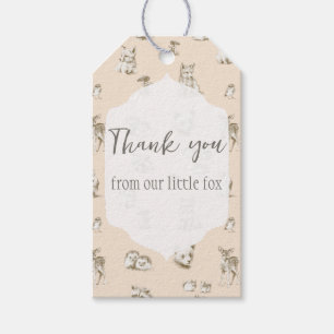 Vintage Woodland Baby Animals  Gift Tags