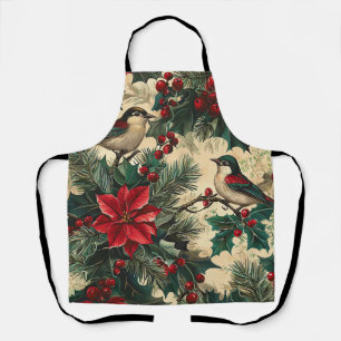Vintage Woodland Christmas Pattern (13) Apron