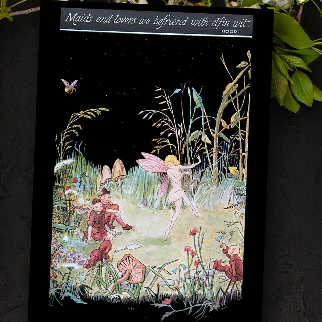 Vintage Woodland Fairies and Elves Tissue Paper (Creator Uploaded)