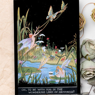 Vintage Woodland Fairies, Butterflies & Pond Tissue Paper