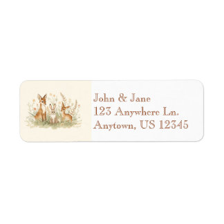 Vintage Woodland Return address labels
