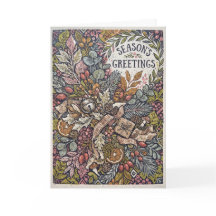 Vintage Woodland Season's Greetings