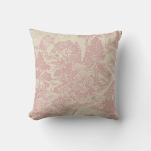 Vintage Woodland Toile Forest Animals Cottagecore Cushion