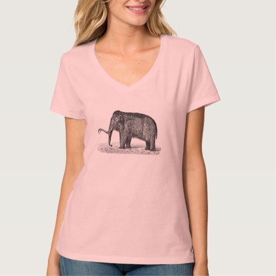 Vintage Woolly Mammoth Illustration Wooly Mammoths T-Shirt
