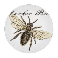 Vintage Worker Bee Insect Illustration Antique