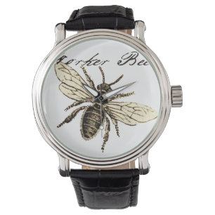 Vintage Worker Bee Insect Illustration Antique Watch
