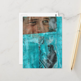 Vintage Working Man and Eyeballs Postcard