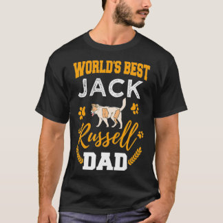 Vintage World Best Jack Russell Dad Jacks Dad Terr T-Shirt