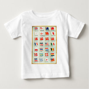 Vintage World Flags Baby T-Shirt