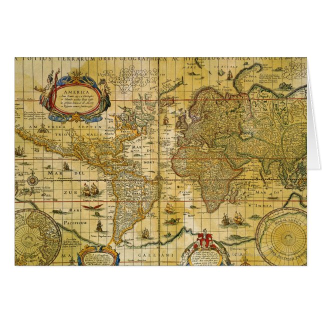 Vintage World Map (Front Horizontal)