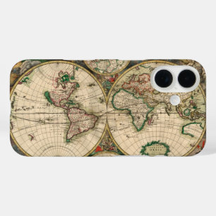 Vintage World Map 1689  iPhone 16 Case