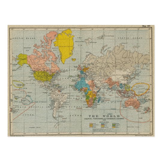 Vintage World Map 1801 Samsung S10 Case