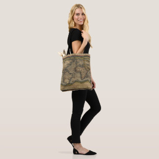 Vintage World Map Atlas Historical Tote Bag