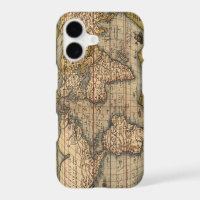 Vintage World Map by Abraham Ortelius 1564