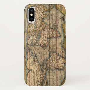Vintage World Map by Abraham Ortelius 1564 iPhone X Case