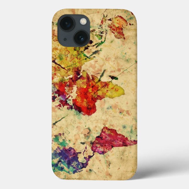 Vintage world map Case-Mate iPhone case (Back)