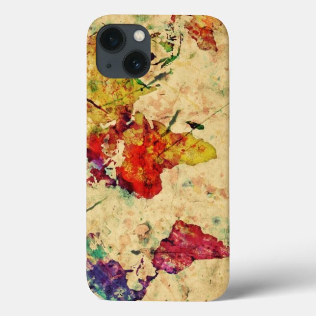 Vintage world map Case-Mate iPhone case (Back)