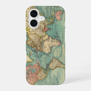 Vintage World Map iPhone 16 Case