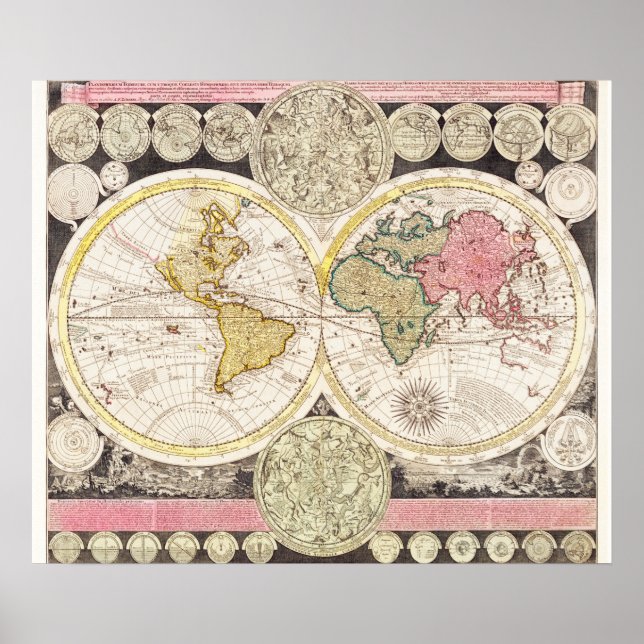 Vintage World Map Poster (Front)