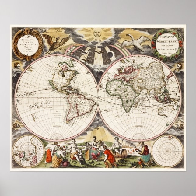 Vintage World Map Poster (Front)