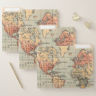 Vintage World Map Retro Explorer 
