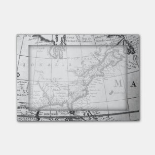 Vintage World Map Sticky Note Pad