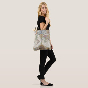 Vintage WORLD MAP Tote Bag